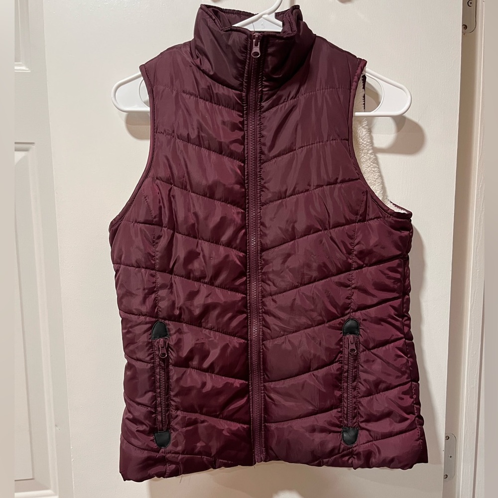 Indigo Saints Dark Purple Puffer Vest